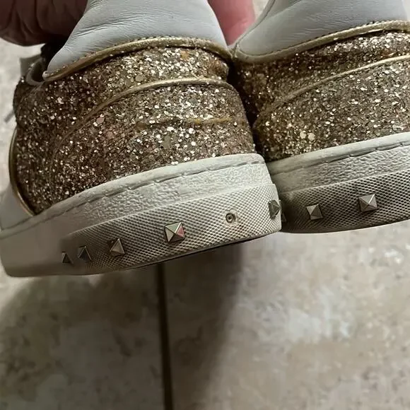 VALENTINO GARAVANI Glitter Flycrew Sneakers
